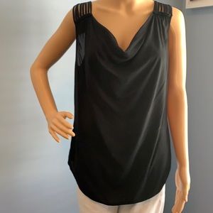 Gap Beautiful black top. Strapped shoulder.